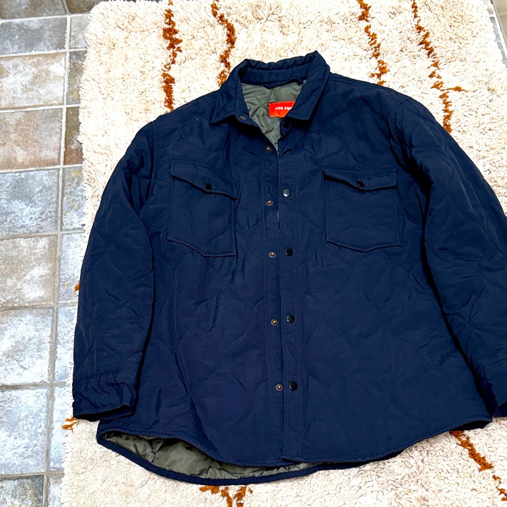 Joe Fresh Men's Dark Blue Shirt Jacket